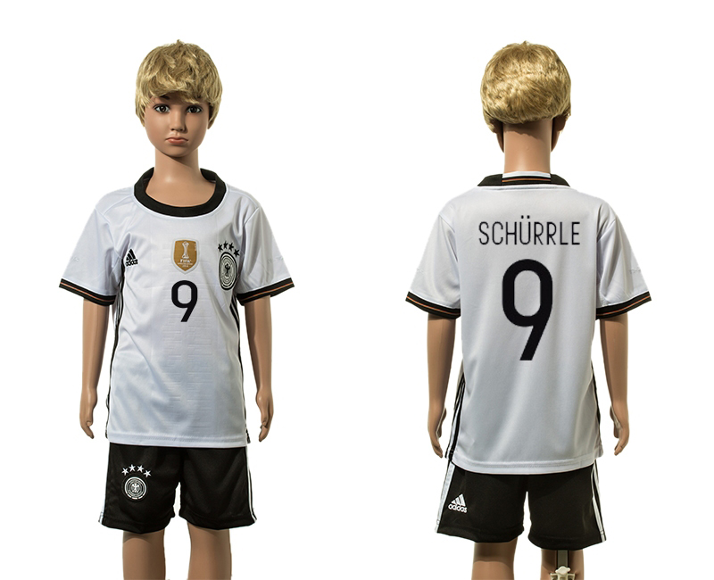 Germany 9 SCHRRLE Home Youth UEFA Euro 2016 Jersey