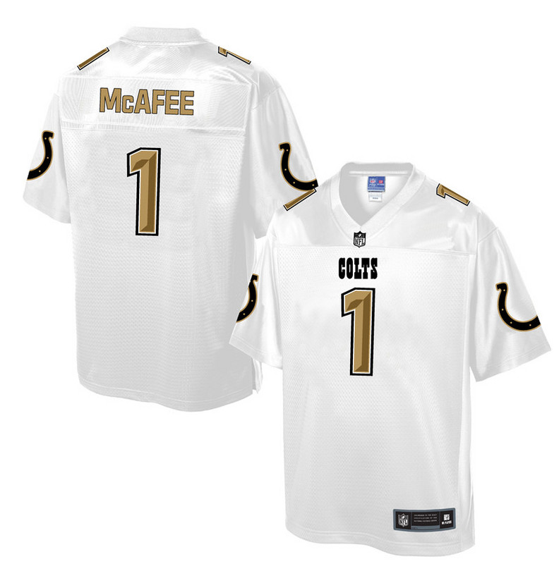 Nike Colts 1 Pat McAfee White Pro Line Elite Jersey