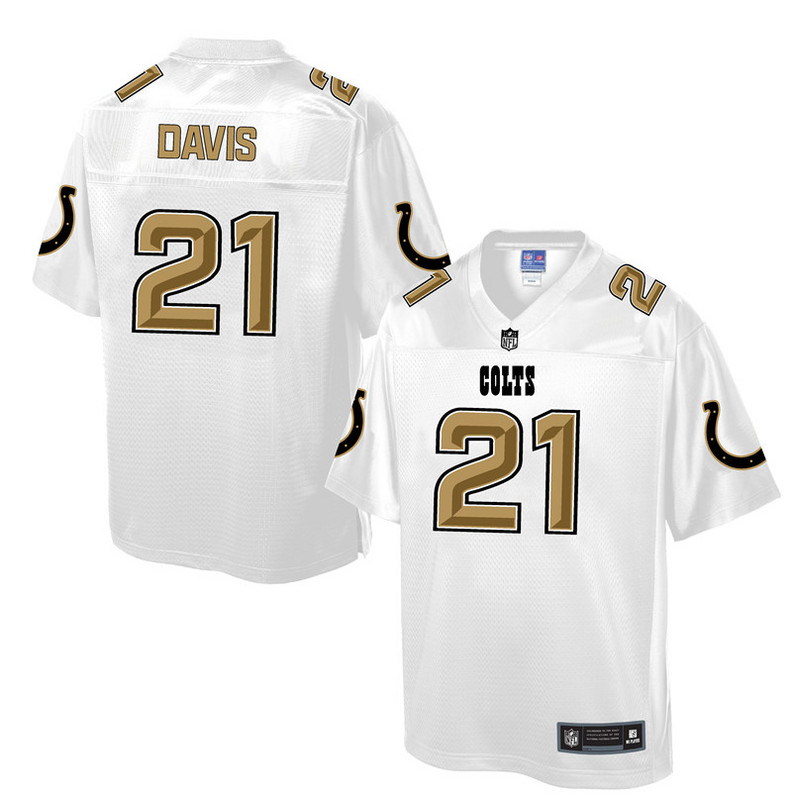 Nike Colts 21 Vontae Davis White Pro Line Elite Jersey