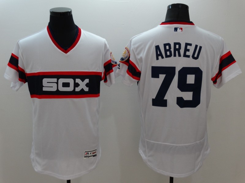 White Sox 79 Jose Abreu White Flexbase Jersey