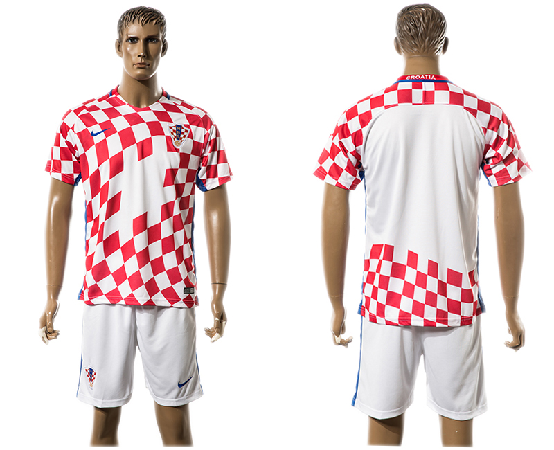 Croatia Home UEFA Euro 2016 Soccer Jersey
