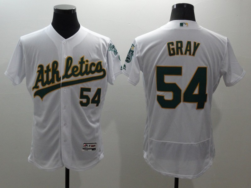 Athletics 54 Sonny Gray White Flexbase Jersey