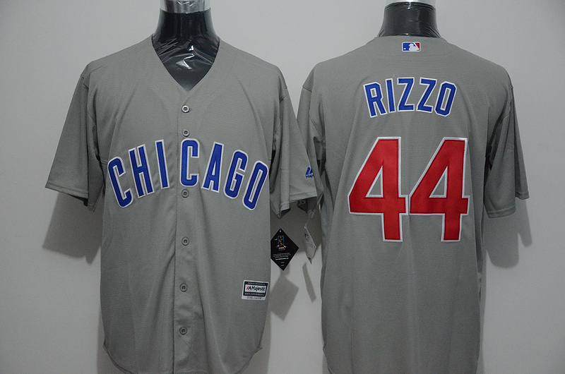Cubs 44 Anthony Rizzo Grey New Cool Base Collection Player Jersey