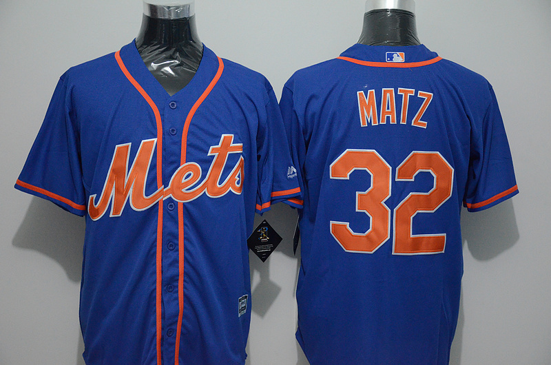 Mets 32 Steven Matz Blue New Cool Base Jersey