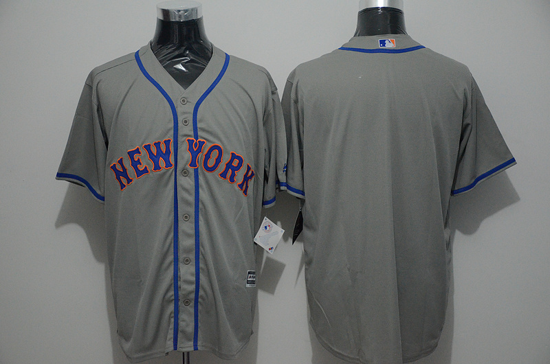 Mets Blank Grey New Cool Base Jersey