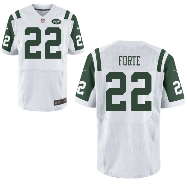 Nike Jets 22 Matt Forte White Elite Jersey