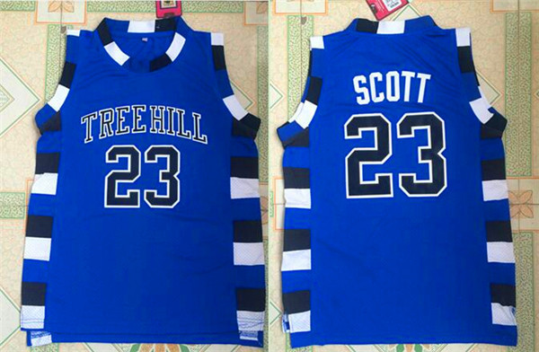 One Three Hill 23 Scott Blue Stitched Jersey