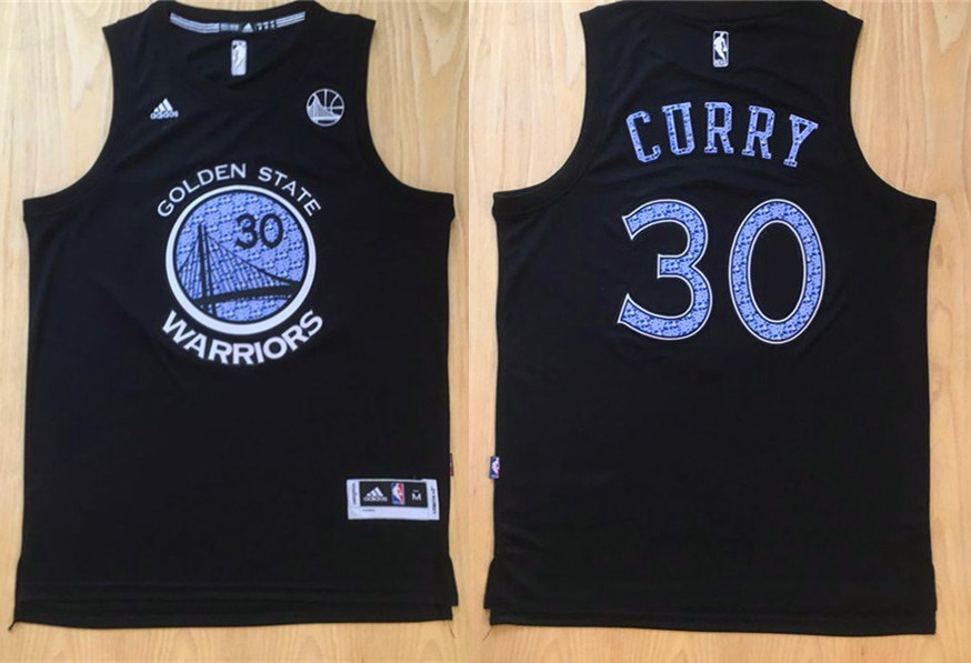 Warriors 30 Stephen Curry Black Diamond Swingman Jersey - Click Image to Close
