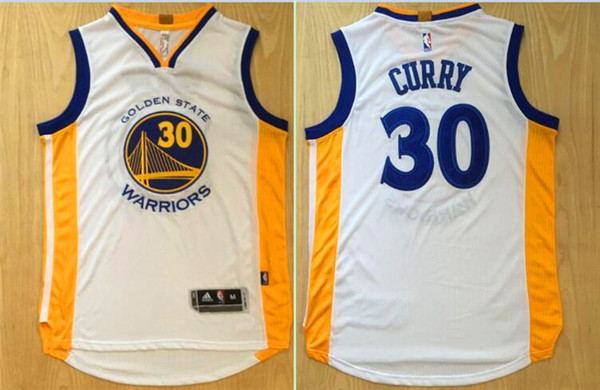 Warriors 30 Stephen Curry White Swingman Jersey