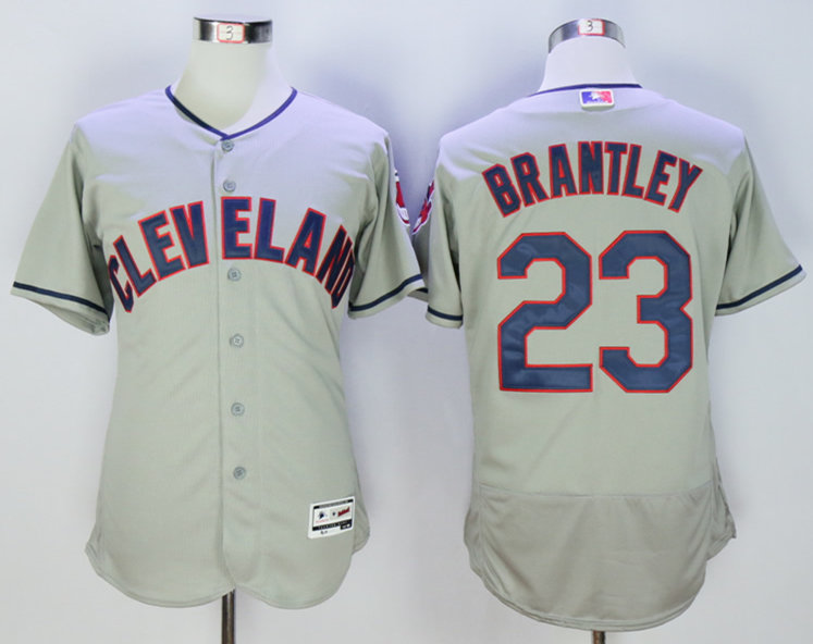 Indians 23 Michael Brantley Grey Flexbase Jersey Indians 23 Michael Brantley Grey Flexbase Jersey