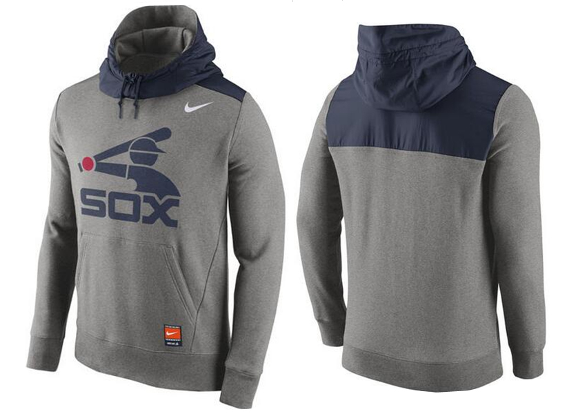 Nike Chicago White Sox Grey Cooperstown Collection Hybrid Pullover Hoodie