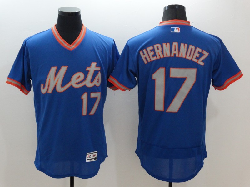 Mets 17 Keith Hernandez Blue Flexbase Jersey