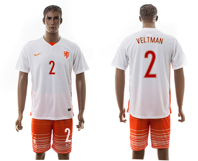 2016-17 Netherlands 2 VELTMAN Away Soccer Jersey