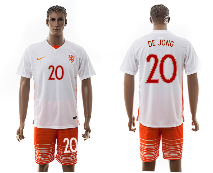 2016-17 Netherlands 20 DE JONG Away Soccer Jersey