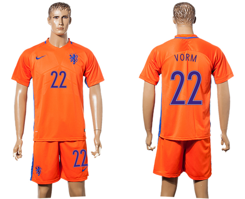 2016-17 Netherlands 22 VORM Home Soccer Jersey