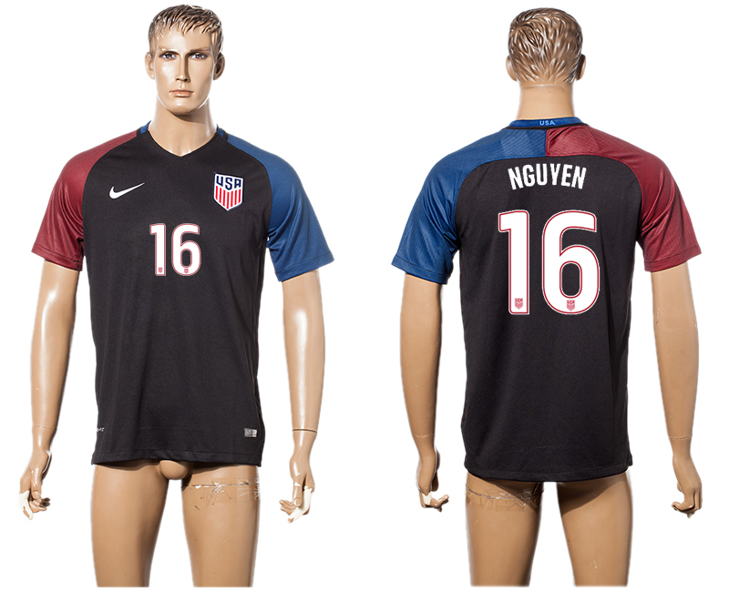 USA 16 NGUYEN Away 2016 Copa America Centenario Thailand Soccer Jersey USA 16 NGUYEN Away 2016 Copa America Centenario Thailand Soccer Jersey