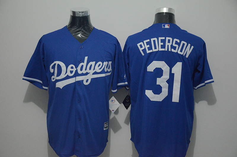 Dodgers 31 Joc Pederson Blue New Cool Base Jersey