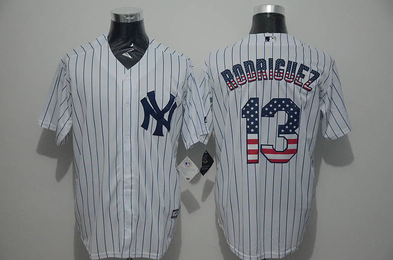 Yankees 13 Alex Rodriguez White US Flag New Cool Base Jersey Yankees 13 Alex Rodriguez White US Flag New Cool Base Jersey