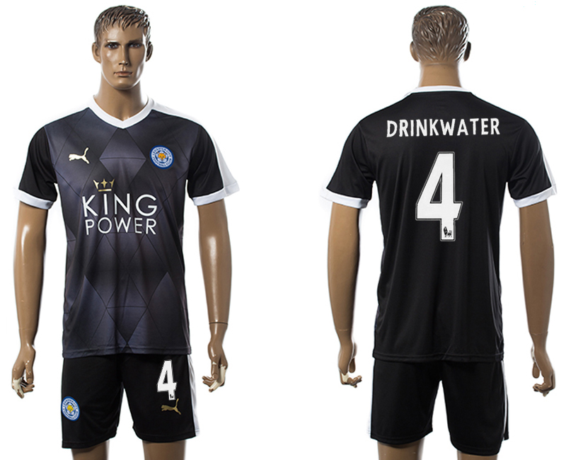 2015-16 Leicester City 4 DIRNKWATER Away Jersey