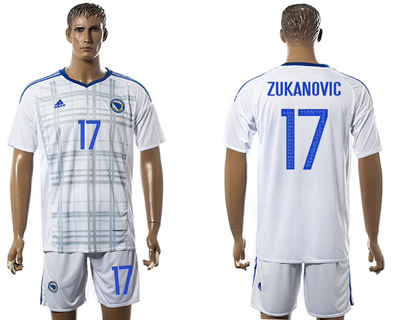 2016-17 Bosnia and Herzegovina 17 ZUKANOVIC Away Jersey