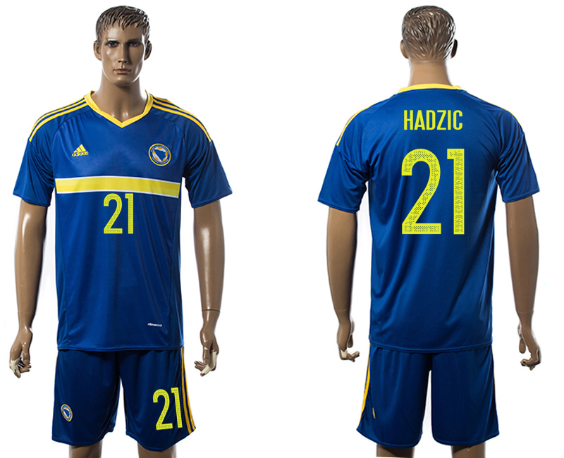 2016-17 Bosnia and Herzegovina 21 HADZIC Home Jersey
