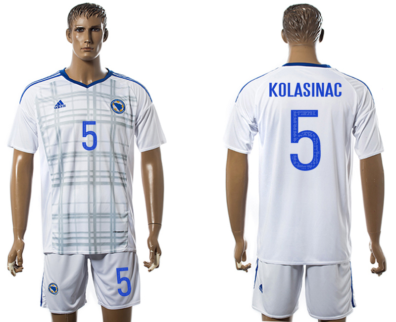 2016-17 Bosnia and Herzegovina 5 KOLASINAC Away Jersey