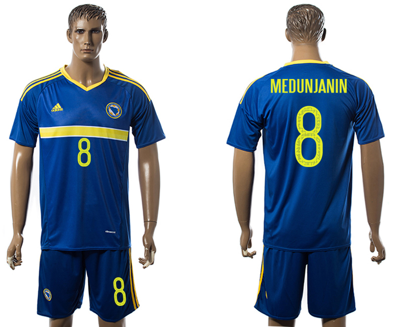 2016-17 Bosnia and Herzegovina 8 MEDUNJANIN Home Jersey 2016-17 Bosnia and Herzegovina 8 MEDUNJANIN Home Jersey