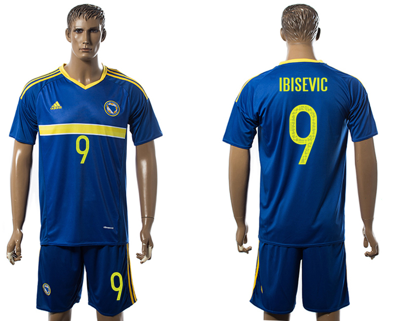 2016-17 Bosnia and Herzegovina 9 IBISEVIC Home Jersey 2016-17 Bosnia and Herzegovina 9 IBISEVIC Home Jersey