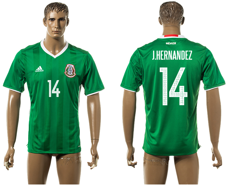 2016-17 Mexico 14 J.HERNANDEZ Home Thailand Jersey