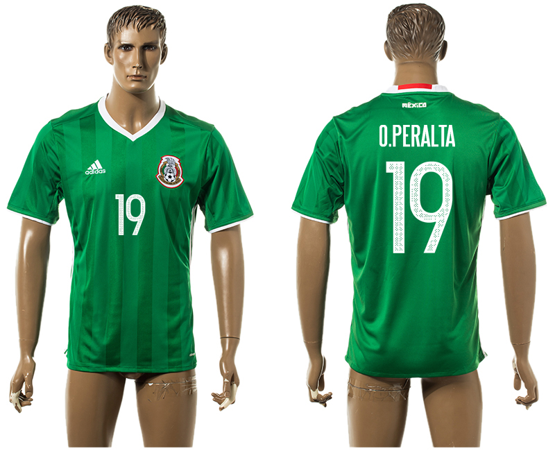 2016-17 Mexico 19 O.PERALTA Home Thailand Jersey