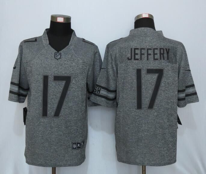 Nike Bears 17 Alshon Jeffery Gray Gridiron Gray Limited Jersey