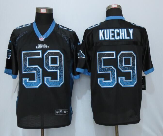 Nike Panthers 59 Luke Kuechly Black Drift Fashion Elite Jersey