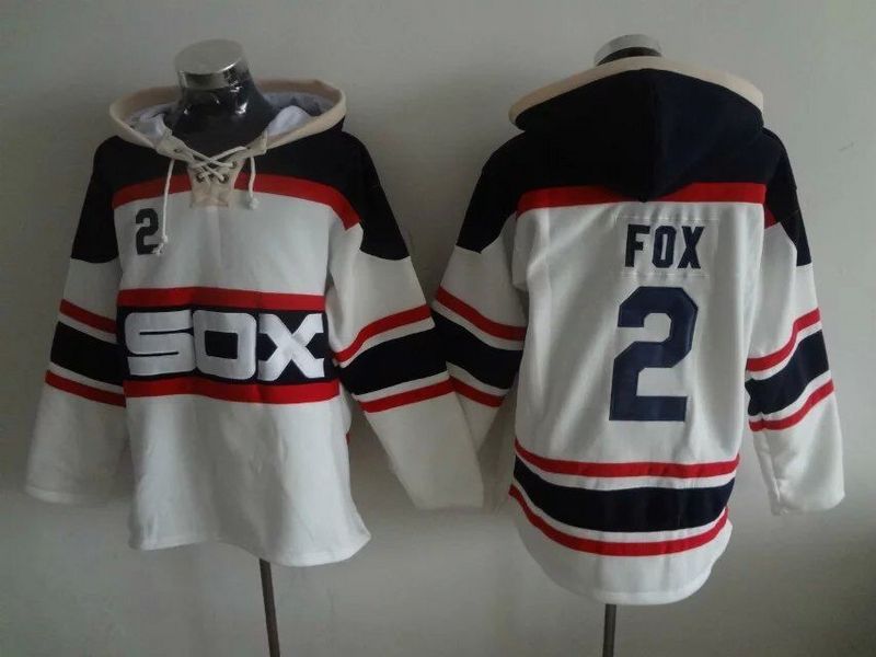 White Sox 2 Nellie Fox White Hooded Jersey