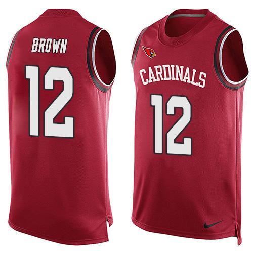 Nike Cardinals 12 John Brown Red Player Name & Number Tank Top - Click Image to Close