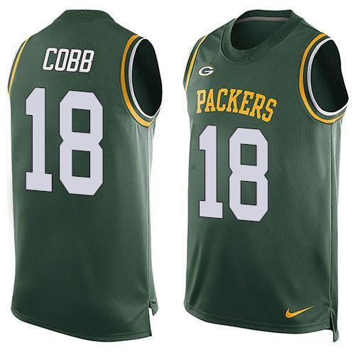 Nike Packers 18 Randall Cobb Green Player Name & Number Tank Top