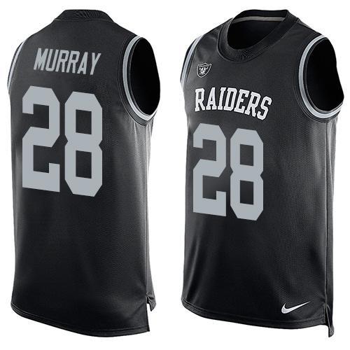 Nike Raiders 28 Latavius Murray Black Player Name & Number Tank Top