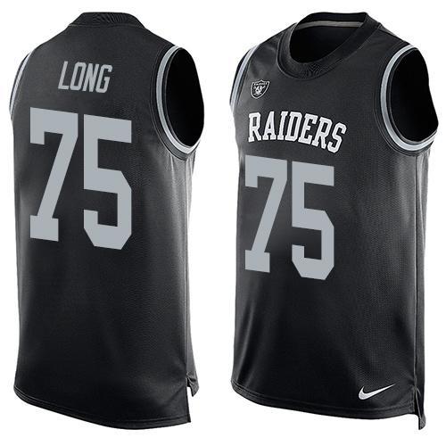 Nike Raiders 75 Howie Long Black Player Name & Number Tank Top