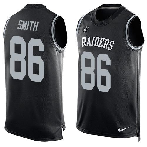 Nike Raiders 86 Lee Smith Black Player Name & Number Tank Top
