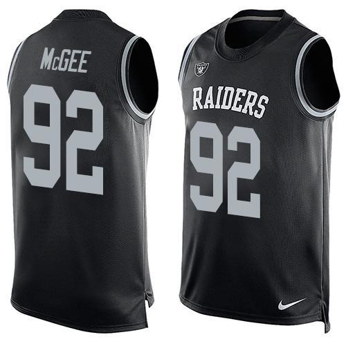 Nike Raiders 92 Stacy McGee Black Player Name & Number Tank Top