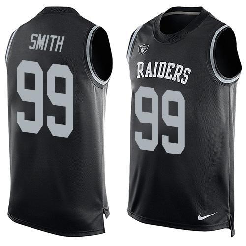 Nike Raiders 99 Aldon Smith Black Player Name & Number Tank Top