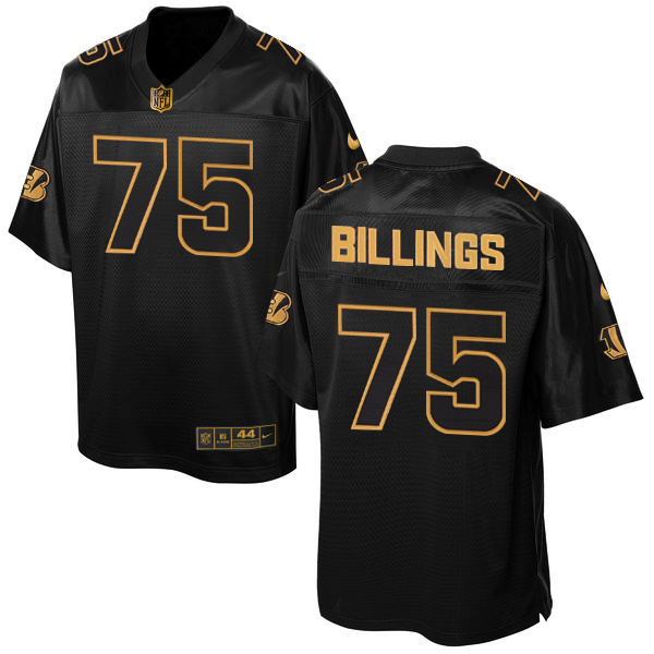 Nike Bengals 75 Andrew Billings Pro Line Black Gold Collection Elite Jersey