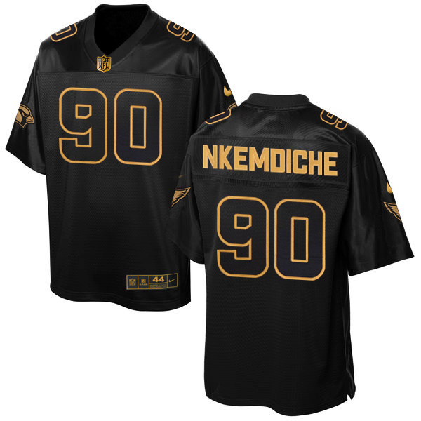 Nike Cardinals 90 Robert Nkemdiche Pro Line Black Gold Collection Elite Jersey