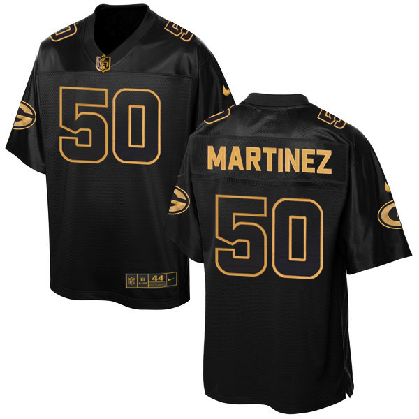Nike Packers 50 Blake Martinez Pro Line Black Gold Collection Elite Jersey