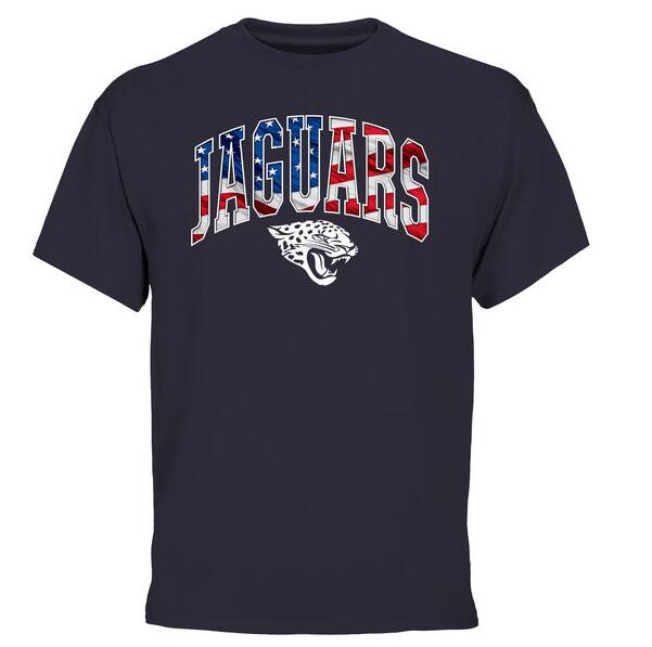Jacksonville Jaguars Pro Line Navy Banner Wave Men's T Shirt