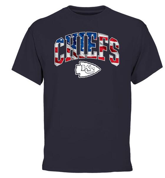 Kansas City Chiefs Pro Line Navy Banner Wave Men's T Shirt