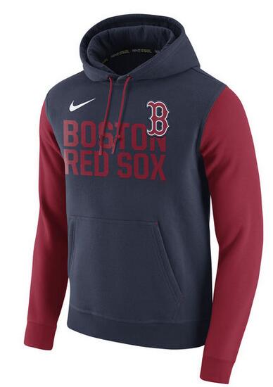 Nike Boston Red Sox Navy Club Fleece Men's Pullover Hoodie