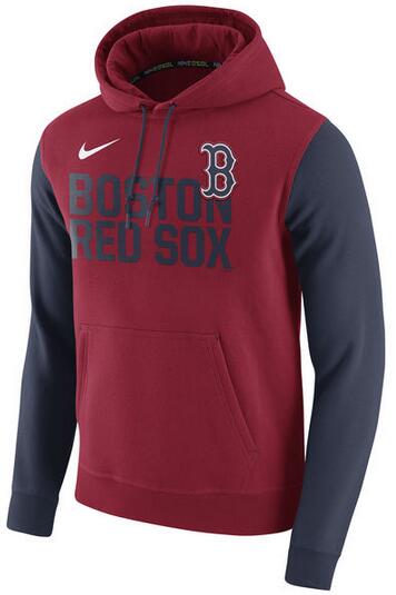 Nike Boston Red Sox Red Club Fleece Men's Pullover Hoodie