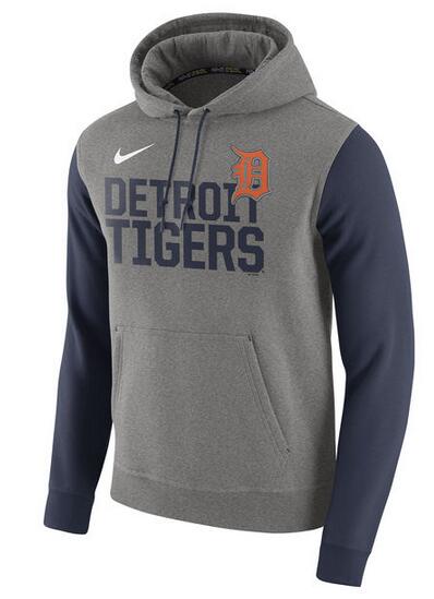 Nike Detroit Tigers Gray Club Fleece Men's Pullover Hoodie