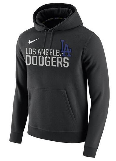 Nike Los Angeles Dodgers Black Club Fleece Men's Pullover Hoodie