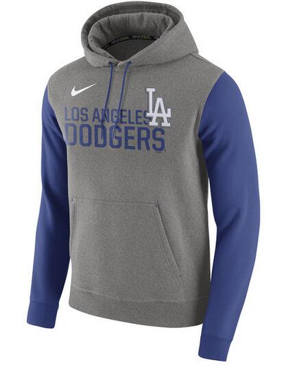 Nike Los Angeles Dodgers Gray Club Fleece Men's Pullover Hoodie